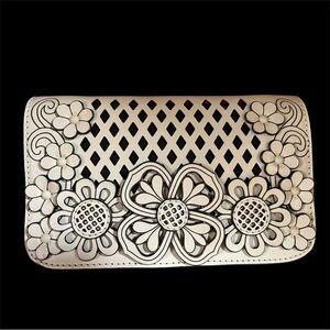 Brighton Tivoli Trellis Crossbody Floral Cutout Women's Clutch